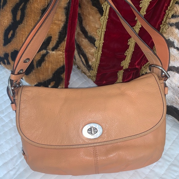 Coach Handbags - Coach pebbled leather camel tone bag